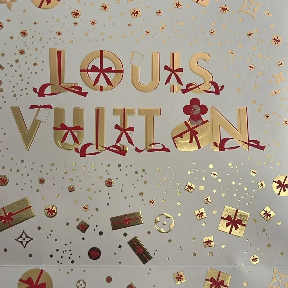 Louis Vuitton Limited Edition Holiday Gift Bag with bows